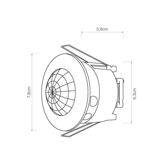 Detector movimiento empotrable 360° edm 1