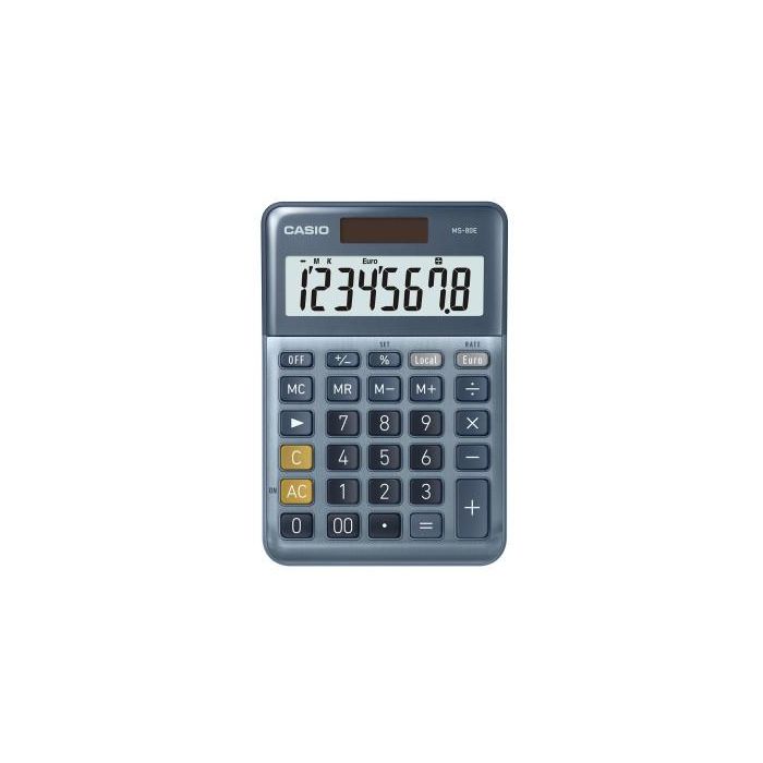 Casio Calculadora de Oficina Sobremesa Azul Ms-80E