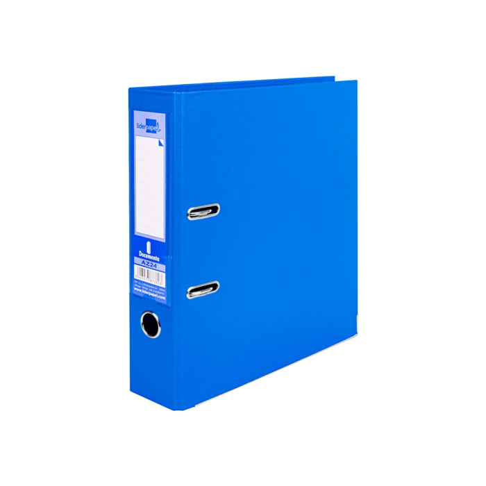 Liderpapel Documenta Archivador de Palanca A4 Forrado PVC con Rado Lomo 75mm Azul, Cartón, 2/75 mm, Dimensiones 80x320x290 mm 1