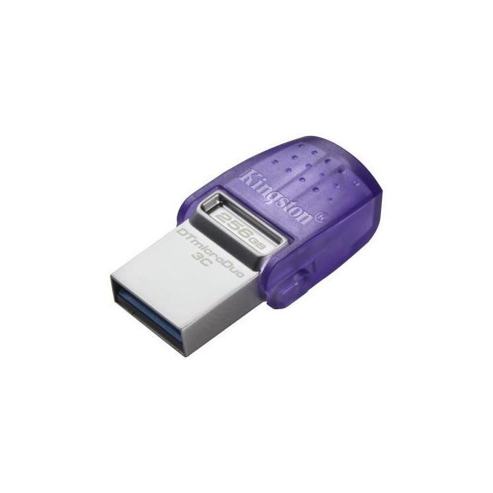 Kingston DTDUO3CG3/256GB USB Flash Drive 256 GB USB Type-A / Type-C 3.2 Gen 1 Acero Inoxidable Púrpura 1 Kingston DTDUO3CG3/256GB USB Flash Drive 256 GB USB Type-A / Type-C 3.2 Gen 1 Acero Inoxidable Púrpura 1