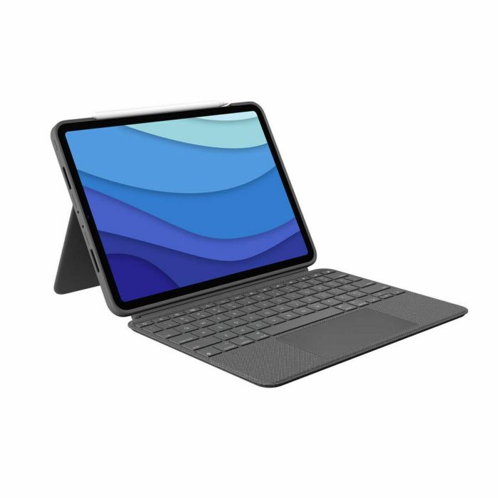 Funda para iPad + Teclado Logitech 920-010145 Gris QWERTY