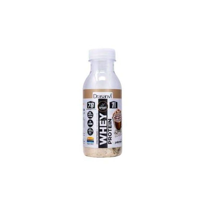 DRASANVI SPORT LIVE Whey Protein Capuchino 30g - Batido de Proteínas de Suero de Leche con Enzimas Digestivas y Aminoácidos