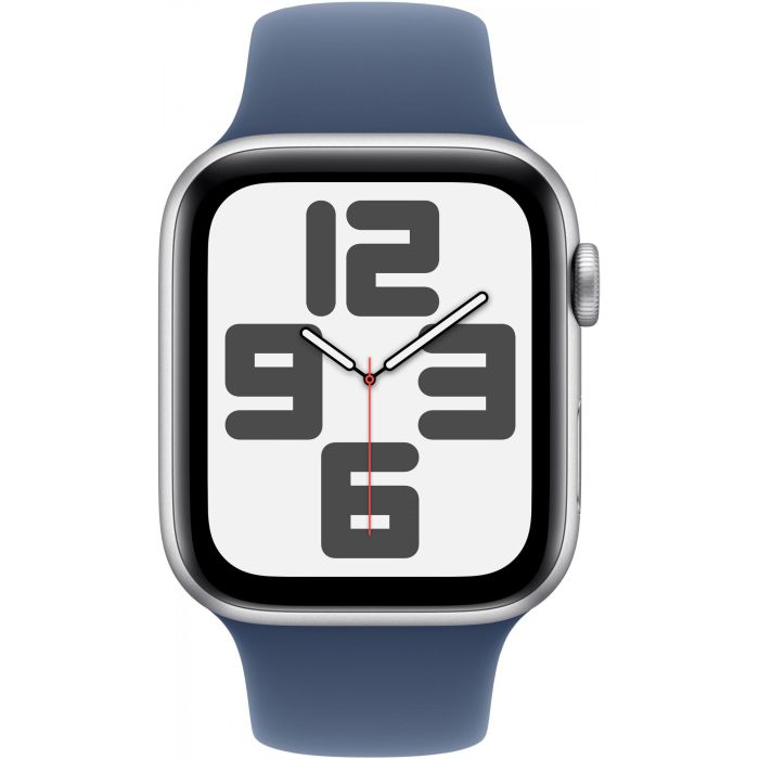 APPLE Watch SE GPS + Cellular 44mm Silver Aluminium Case with Denim Sport Band - S/M 1