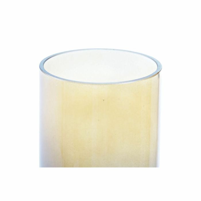 Jarrón DKD Home Decor Gris Amarillo Cristal Bicolor (6 x 6 x 18 cm) 2 Jarrón DKD Home Decor Gris Amarillo Cristal Bicolor (6 x 6 x 18 cm) 2