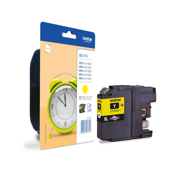 BROTHER Cartucho tinta Amarillo MFC-J4410DW/MFC-J4510DW,MFCJ4710DW/MFCJ6520W BLISTER 1200 pag BROTHER Cartucho tinta Amarillo MFC-J4410DW/MFC-J4510DW,MFCJ4710DW/MFCJ6520W BLISTER 1200 pag