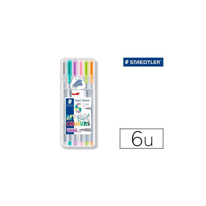 Rotulador Staedtler Triplus Fineliner My Pastel Estuche De 6 Unidades Colores Surtidos