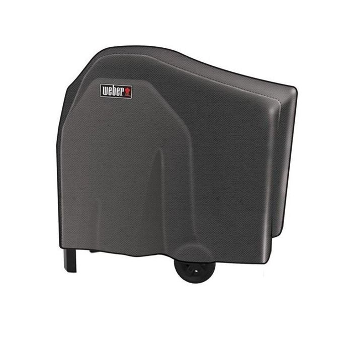 Weber 7181 Funda Protectora Negra de Poliéster para Barbacoa de Carro Pulse 2000