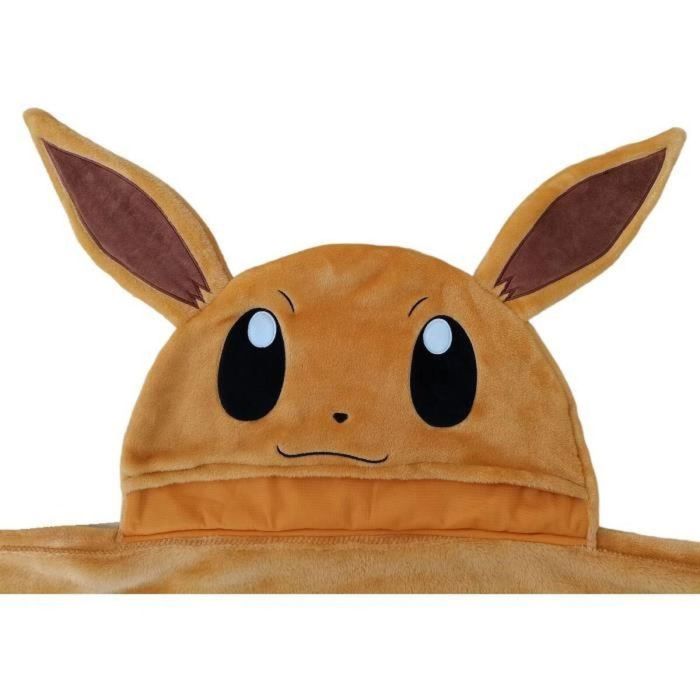 Pokemon POK3700891709989 Manta Polar con Capucha 3D Eevee 120 x 150 cm 4 Pokemon POK3700891709989 Manta Polar con Capucha 3D Eevee 120 x 150 cm 4