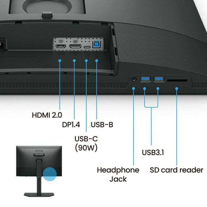 Monitor para Fotografos BenQ Sw242Q 24.1” Ips,2K, 2560 X 1600, 16:10, 99% Adobe Rgb, 98% P3, Calibración, Usb-C 90W, Tüv, Lut 3D 16 Bits, Hdr10. 7 Monitor para Fotografos BenQ Sw242Q 24.1” Ips,2K, 2560 X 1600, 16:10, 99% Adobe Rgb, 98% P3, Calibración, Usb-C 90W, Tüv, Lut 3D 16 Bits, Hdr10. 7