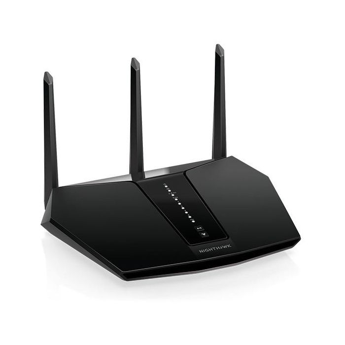 NETGEAR RAX30 Router WiFi 6 AX2400 Doble Banda (2.4/5GHz) 5-Stream, Gigabit Ethernet, Negro, de Sobremesa