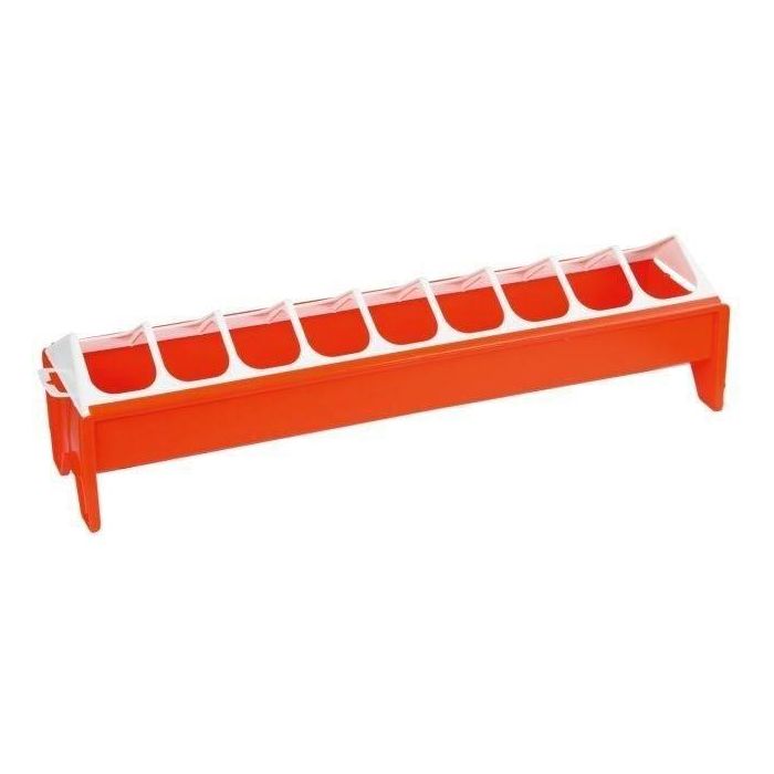 Comedero para pollos jóvenes - KERBL - Naranja - 12 x 50 cm Comedero para pollos jóvenes - KERBL - Naranja - 12 x 50 cm