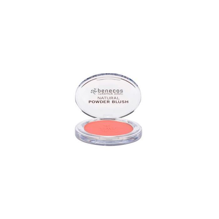 BENECOS Colorete Compacto Sassy Salmon 5,5g - Acabado Mate, Textura Sedosa, Ecológico, Certificado BDIH