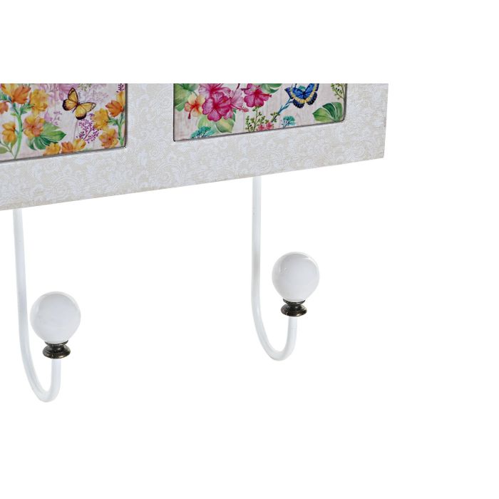 DKD Home Decor Perchero Urban Multicolor Rosa Abstracto 40x7x26 cm de MDF y Metal (2 Unidades) 2