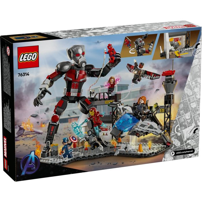 LEGO Marvel 76314 La Batalla del Capitán América: Civil War Juguete para niño de 10 años 9