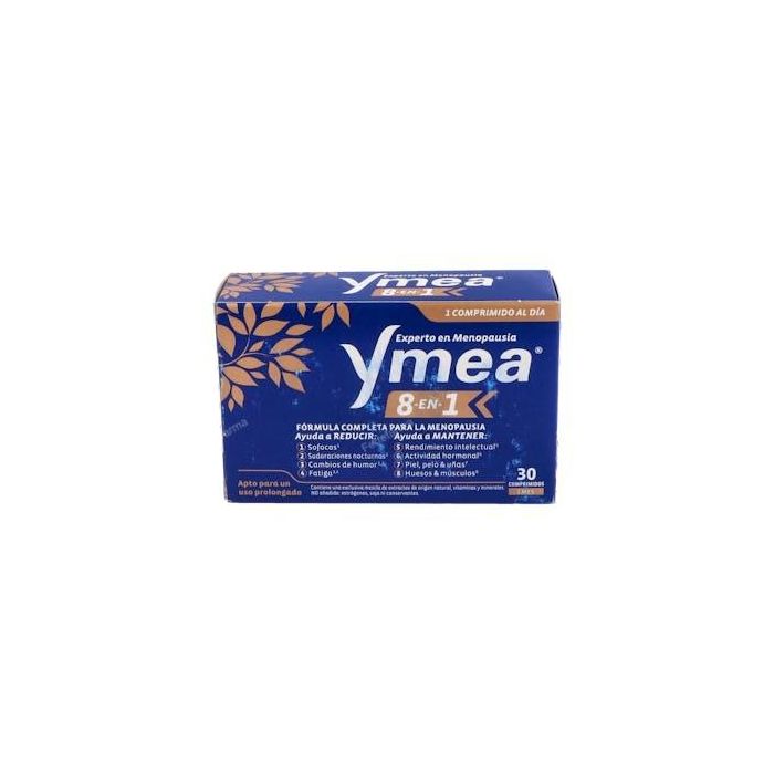 Ymea Menopausia 8 en 1, Alivia Sofocos, Sudoración y Aumento de Peso, para el Bienestar Femenino, 30 Comprimidos
