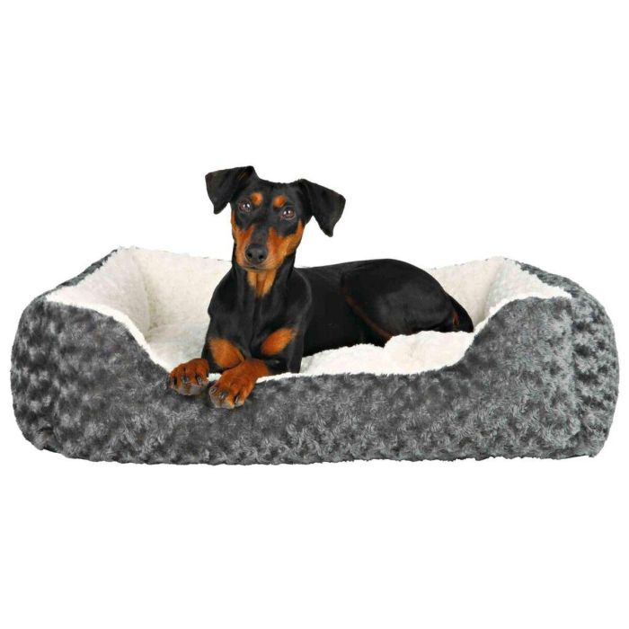 Cama para Perro Trixie Leni Gris Crema 50 × 40 cm 2 Cama para Perro Trixie Leni Gris Crema 50 × 40 cm 2