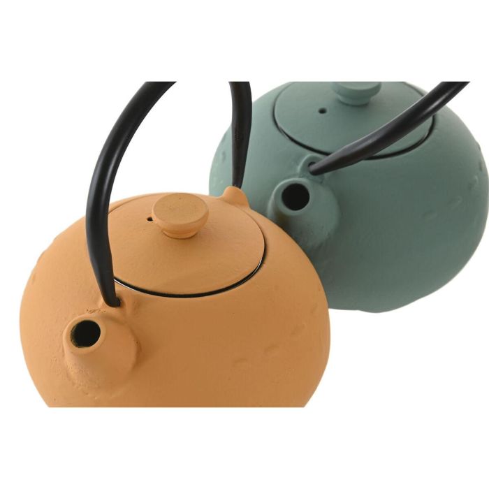 Tetera Oriental DKD Home Decor Amarillo Verde 11 x 13 x 11.6 cm (2 Unidades) 3 Tetera Oriental DKD Home Decor Amarillo Verde 11 x 13 x 11.6 cm (2 Unidades) 3