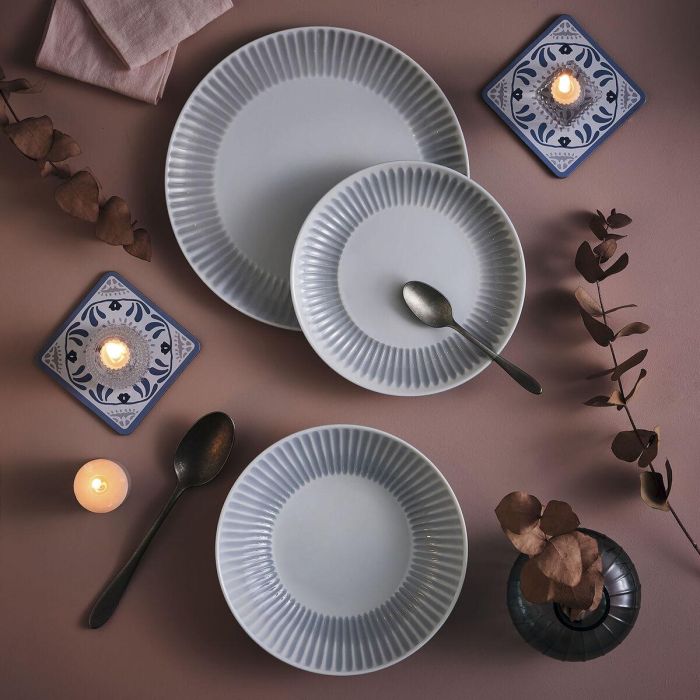 Plato Llano Luminarc Cottage Gris Vidrio 25 cm (24 Unidades) 2 Plato Llano Luminarc Cottage Gris Vidrio 25 cm (24 Unidades) 2