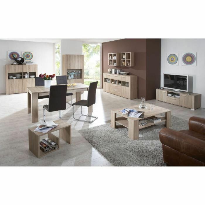 FMD FMD6320012 Mesa de Centro Roble 59x38x36 cm Fabricada en Alemania 2