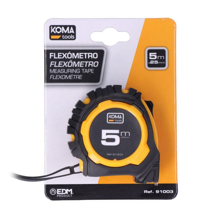 Koma Tools Flexómetro Standard 5 m x 25 mm Cuerpo ABS Antideslizante 4