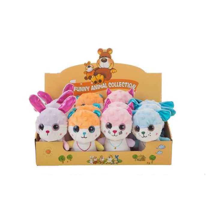 Creaciones Llopis Display de 12 Animalitos Blandos con Ojos Burbuja 16 cm. Muñecos Surtidos de Poliéster (4 Modelos) 2 Creaciones Llopis Display de 12 Animalitos Blandos con Ojos Burbuja 16 cm. Muñecos Surtidos de Poliéster (4 Modelos) 2
