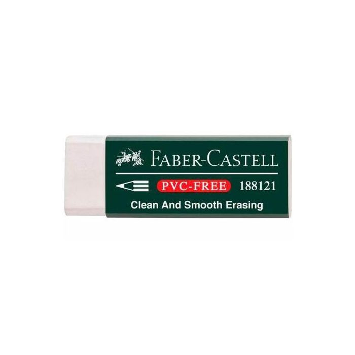 Faber Castell Goma De Borrar 7081 N Blanca - Paquete de 20 Unidades para Oficina y Escuela (20 Unidades)