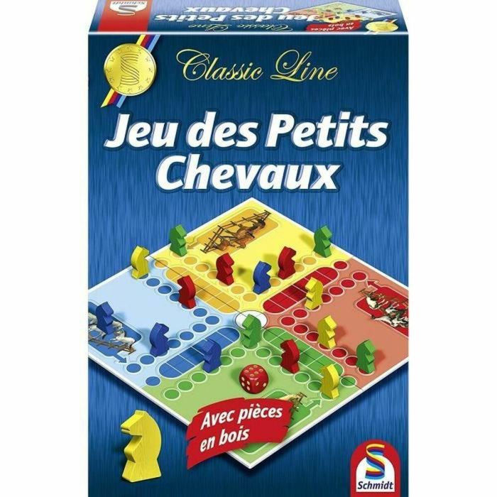 Schmidt Spiele Juego de mesa Caballos Pequeños Línea Clásica, 2 jugadores, 30 min, +6 años