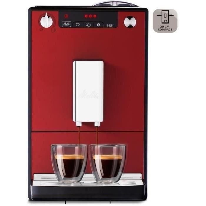 MELITTA E950-104 Cafetera espresso automática con molinillo Caffeo Solo - Rojo 2 MELITTA E950-104 Cafetera espresso automática con molinillo Caffeo Solo - Rojo 2