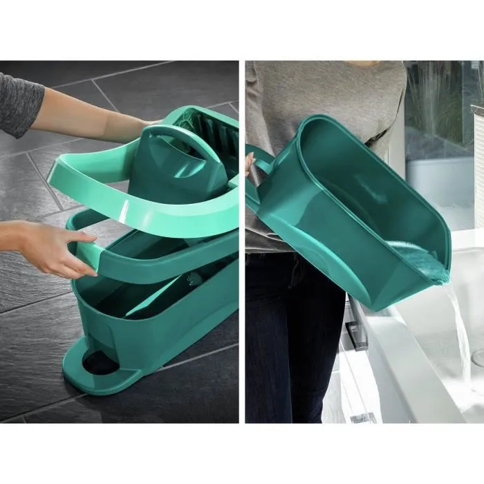 Leifheit Cucharón Essore Profi con Ruedas y Asa de Transporte - Escurridor por Presión de Pie 4