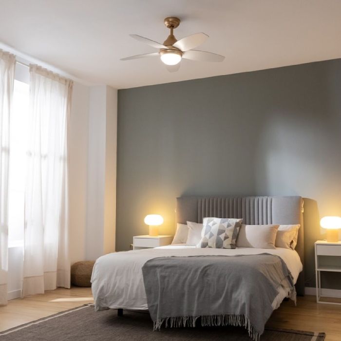 Ventilador de Techo con Luz Cecotec EnergySilence Aero 4200 Marrón Dorado 15 W 53 W 2