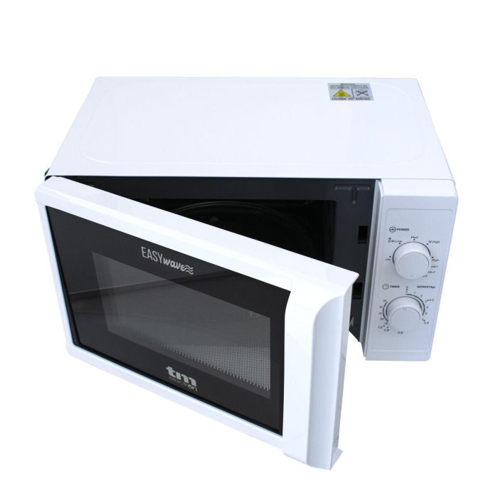 Microondas con Grill TM Electron Blanco 700 W 20 L 8 Microondas con Grill TM Electron Blanco 700 W 20 L 8