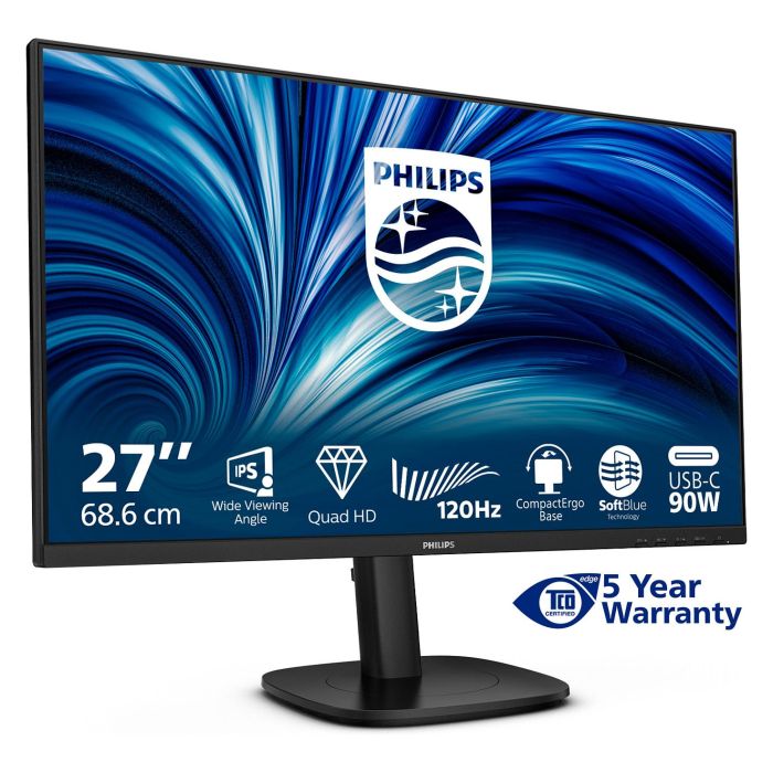 Philips Monitor 27B2U3601 27" Quad HD IPS HDMI DP USB-C Negro 7