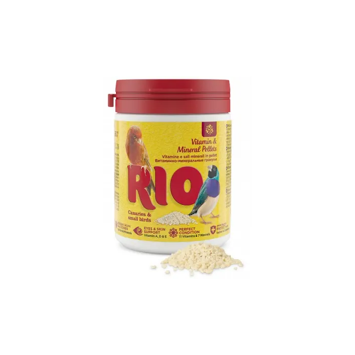 Rio Pellets Vitaminas Minerales Canario Ave Exotica 120 gr Rio Pellets Vitaminas Minerales Canario Ave Exotica 120 gr