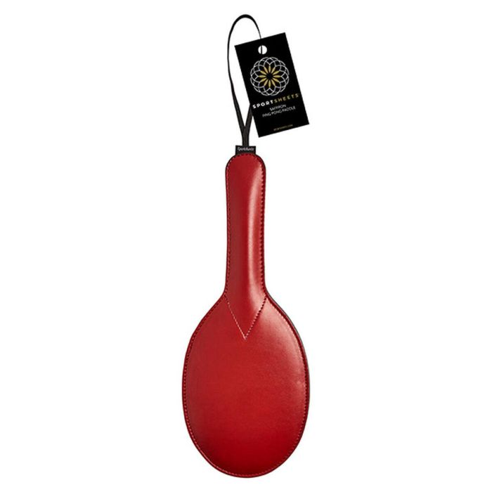 Azotador Bondage Saffron Ping Pong Sportsheets Negro/Rojo 2 Azotador Bondage Saffron Ping Pong Sportsheets Negro/Rojo 2