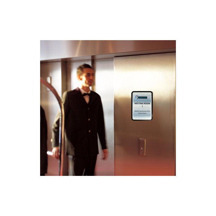 Djois Marco Porta Anuncios Magneto DIN A4 Dorso Adhesivo Removible Color Negro Pack de 2 Unidades 2