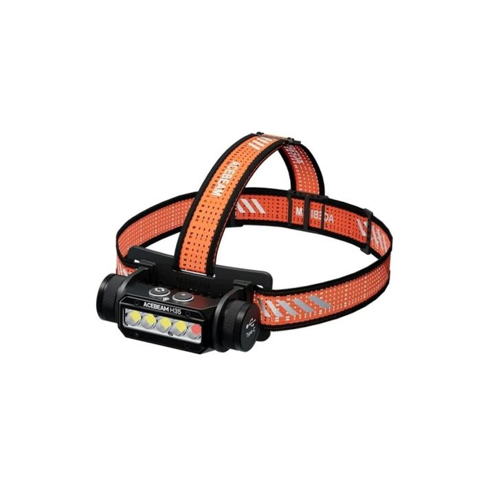 Linterna LED para la Cabeza Acebeam H35 Negro Naranja 10 lm 0