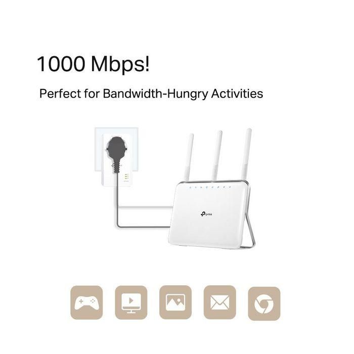 TP-LINK AV1000 PLC KIT with AC PassThrough 2 TP-LINK AV1000 PLC KIT with AC PassThrough 2