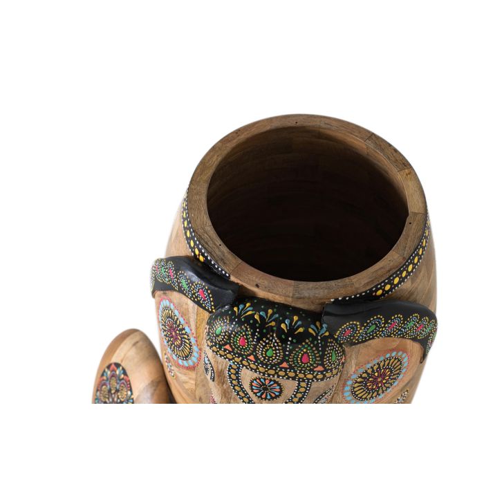 GINER Y COLOMER Figura Elefante de Madera de Mango Pintada a Mano 56 cm 2