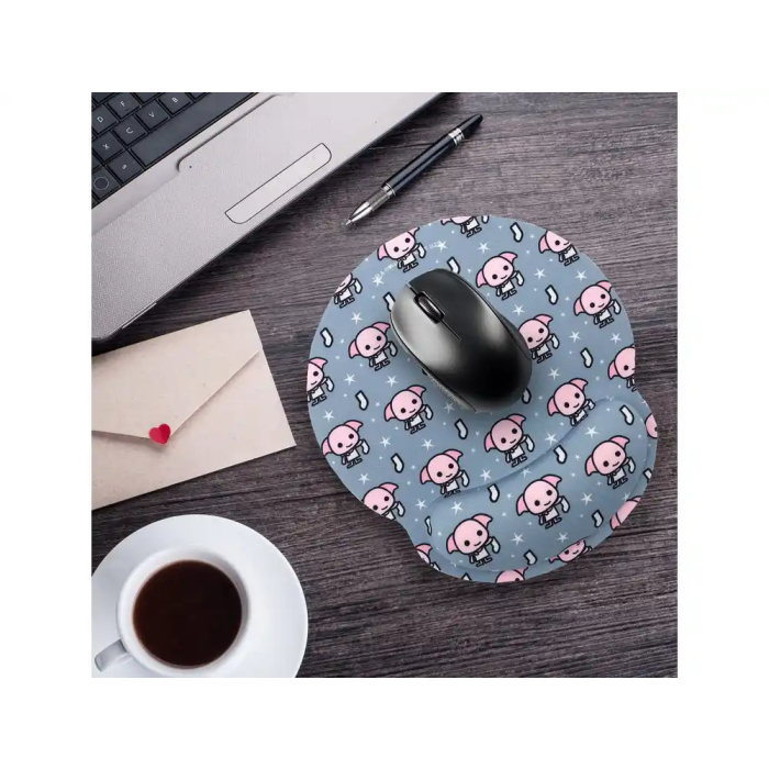 Wondee Alfombrilla Ratón Gel Ergonómica Harry Potter Dobby Reposamuñecas Antideslizante 250x20x230 mm 1