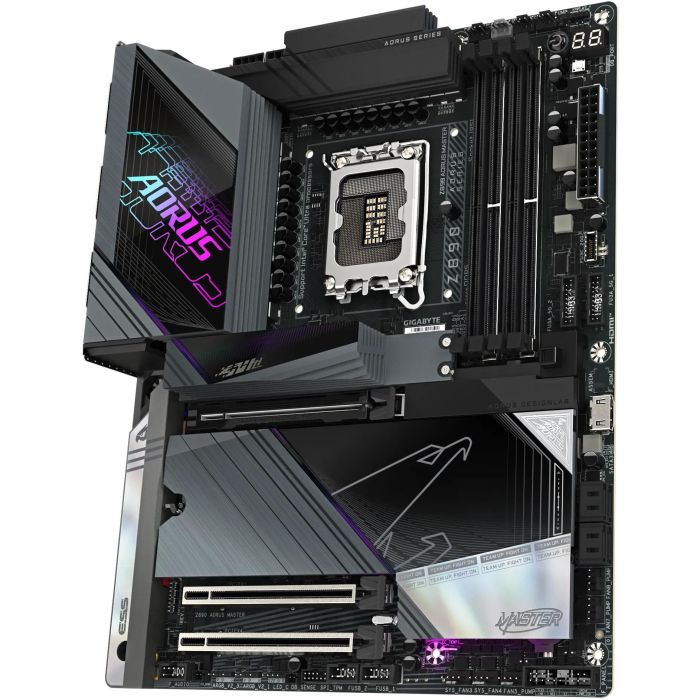 GIGABYTE Placa Base Z890 AORUS MASTER Intel Z890 DDR5 9500MHz Wi-Fi 7 10GbE Thunderbolt 4 ATX para PC 3