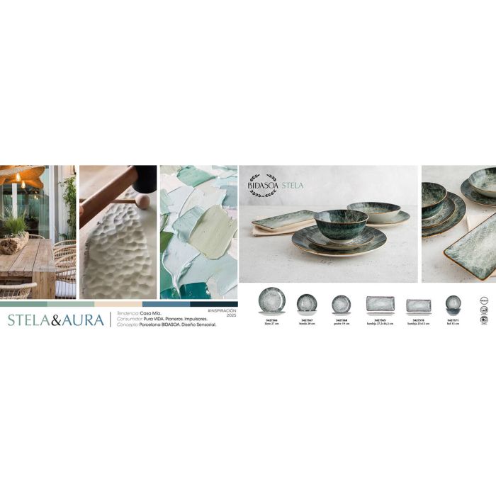 Bol para Aperitivos Bidasoa Stela Blanco Cerámica (6 Unidades)