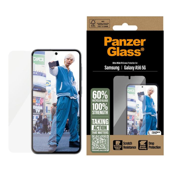 PanzerGlass Protector Pantalla Samsung Galaxy A56 5G Ultra - Cristal Templado Resistente a Rayones y Golpes, Fácil Instalación PanzerGlass Protector Pantalla Samsung Galaxy A56 5G Ultra - Cristal Templado Resistente a Rayones y Golpes, Fácil Instalación