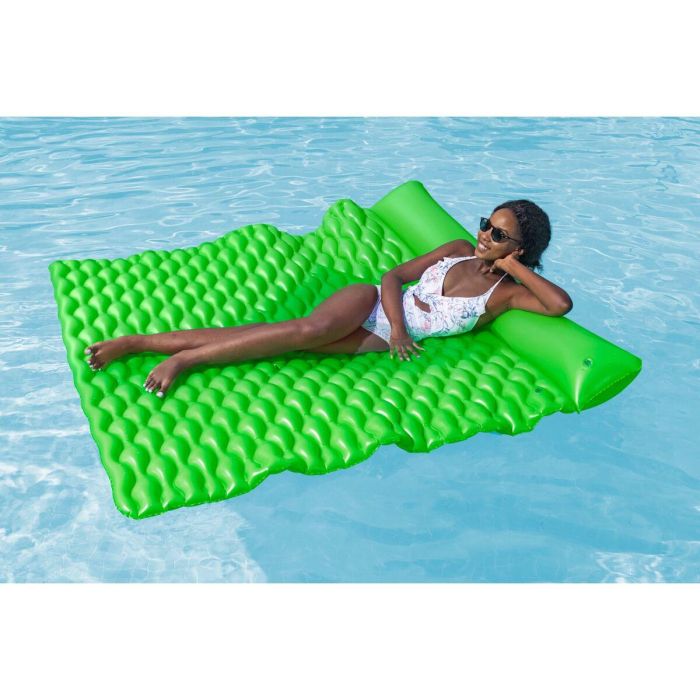 Bestway Colchoneta Hinchable Gigante Enrollable Verde 213x170 cm Playa y Piscina 44106 3