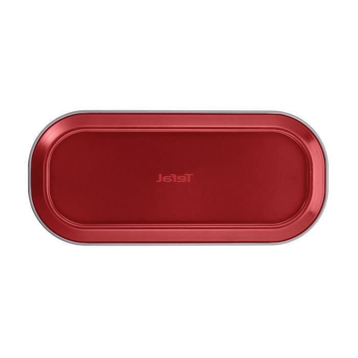 Molde de pastel Delibake TEFAL en acero - Ø 30 x 11 cm - Rojo y gris - Con bisagra 2