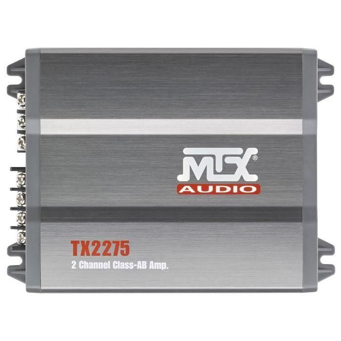 MTX Audio TX2275 Amplificador 2 Canales Clase-AB 2x110W RMS a 2Ω | Filtro Activo Variable | Entradas Alto Nivel 1 MTX Audio TX2275 Amplificador 2 Canales Clase-AB 2x110W RMS a 2Ω | Filtro Activo Variable | Entradas Alto Nivel 1