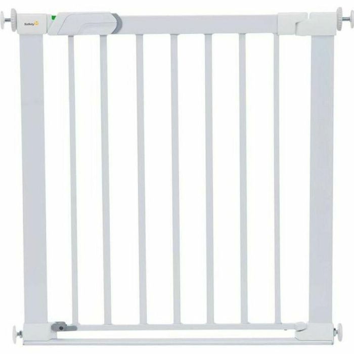 Safety 1st Barrera de Seguridad para Niños Flat Step de Presión Ultra Delgada, de Metal Blanco con Indicador SecurTech y Fácil Instalación Safety 1st Barrera de Seguridad para Niños Flat Step de Presión Ultra Delgada, de Metal Blanco con Indicador SecurTech y Fácil Instalación