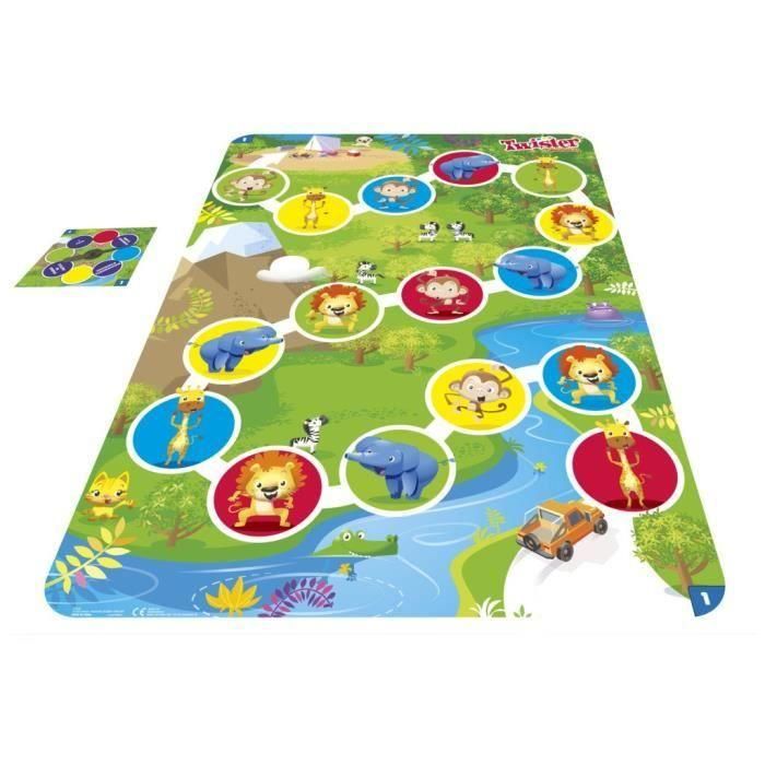 Twister junior - alfombra reversible 2 -on -1 evolutivo - juego de mesa junior - juegos de hasbro 2