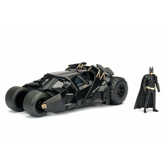 Coche metal batmóvil 2008 el caballero oscuro incluye figura de batman de metal 7 cm escala 1:24