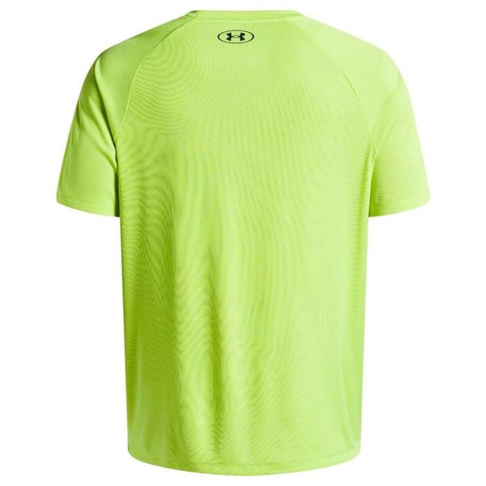 Camiseta de Manga Corta Hombre Under Armour Tech Textured Verde limón 14 Años 3