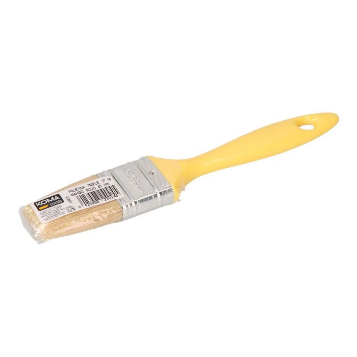 Koma Tools Paletina Triple Nº 18 Mango Amarillo 40mm Apta para Todo Tipo de Pinturas Máxima Cubrición 1 Koma Tools Paletina Triple Nº 18 Mango Amarillo 40mm Apta para Todo Tipo de Pinturas Máxima Cubrición 1